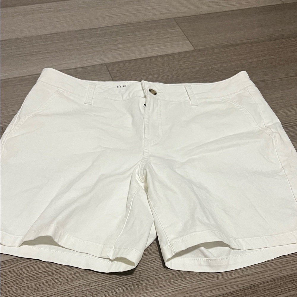 Women's White Casual Shorts